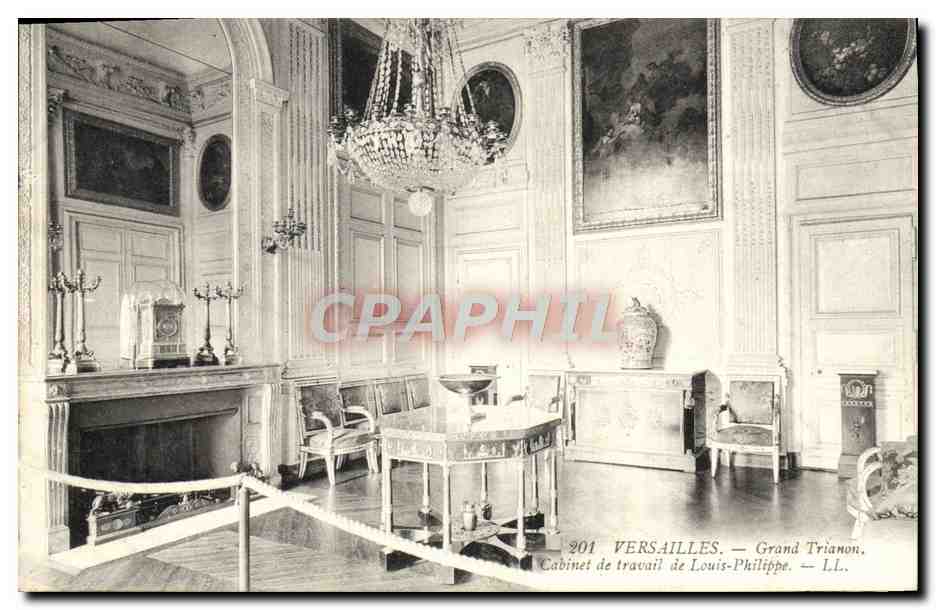 CPA Versailles Grand Trianon Cabinet de travail de Louis Philippe