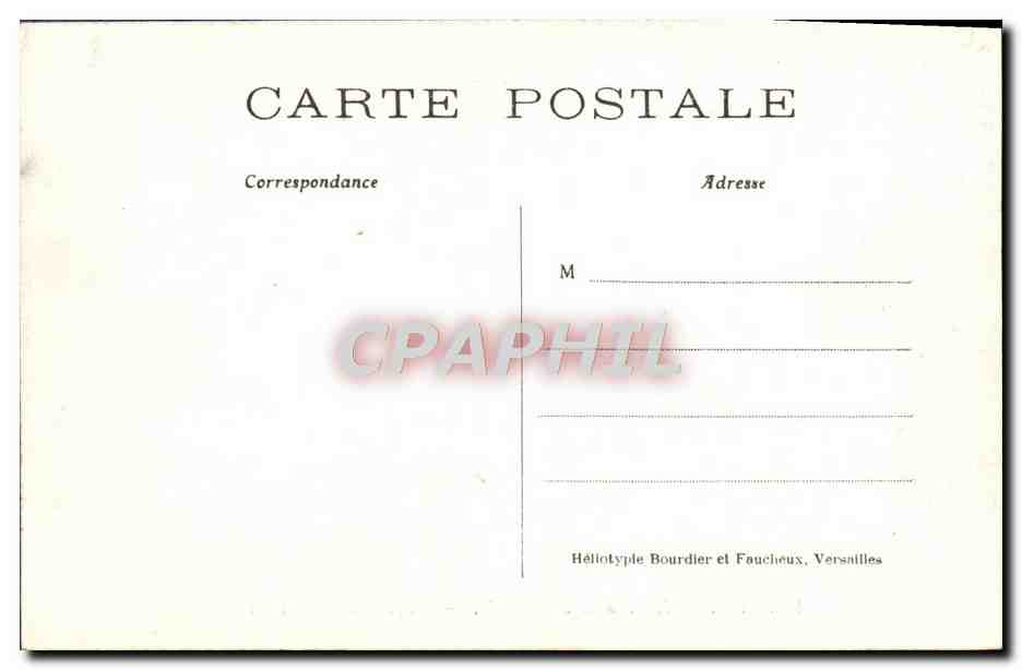 CPA Parc du chateau de Chantilly Chapelle St Paul — Verso