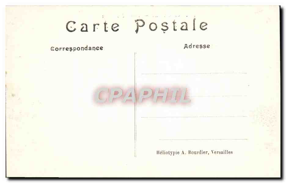 CPA Chantilly Route des Lions — Verso