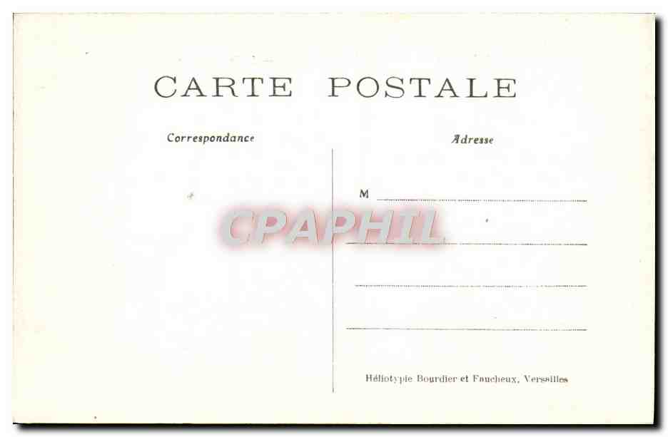 CPA Parc du chateau de Chantilly L'Ile d'amour — Verso