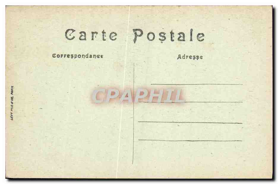 CPA Carcassonne Ensemble de la porte d'Aude — Verso