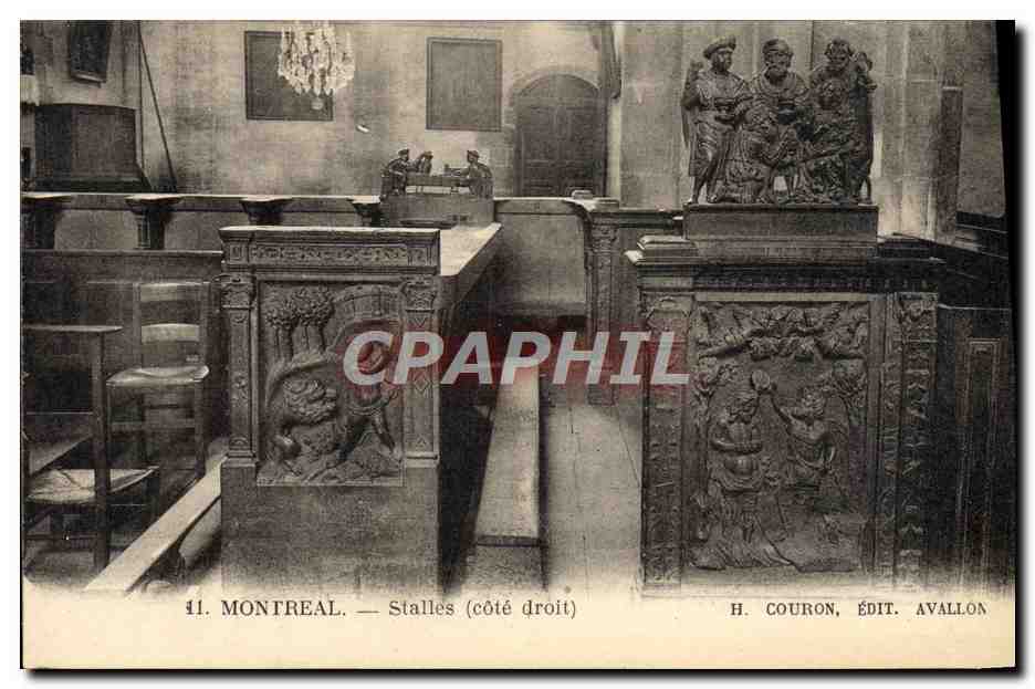 Montreal — Stalles (côté droit) — H. Couron, Édit. Avallon