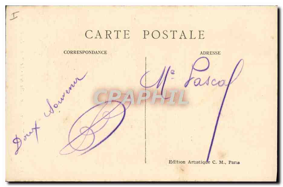 CPA Evreux La cathedrale Portail Nord — Rückseite