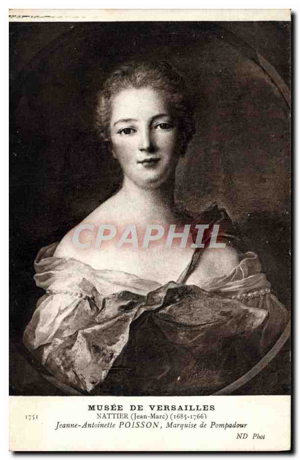 CPA Musee de Versailles Nattier Jeanne Antoinette Poisson Marquise de Pompadour