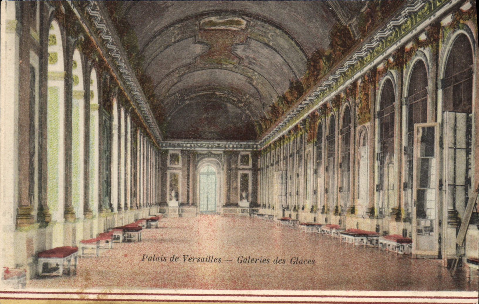 CPA Palais de Versailles Galerie des Glaces