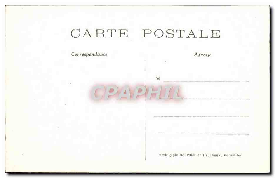 CPA Chantilly Porte St Denis et entree du jeu de Paume — Rückseite