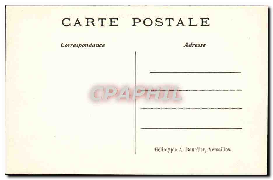 CPA Parc du Chateau de Chantilly Maison de Sylvie — Verso