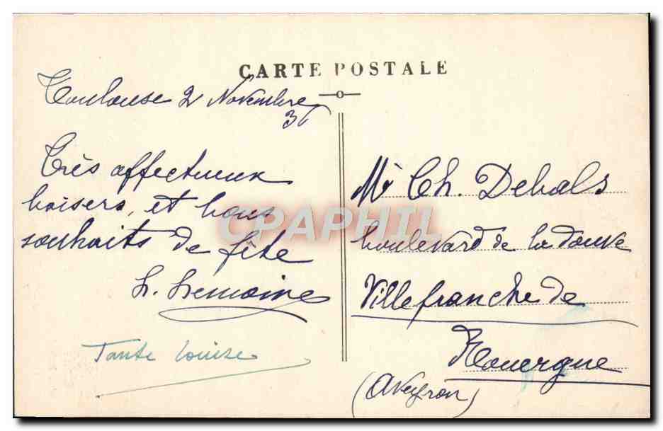 Toulouse — Tour de l'Hôtel d'Assézat (XVIe siècle) — Edit. Bayard n°28 — Verso