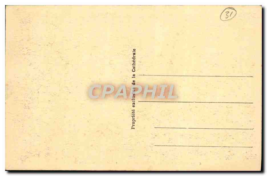 CPA St Bertrand de Comminges La cathedrale Les stalles — Verso