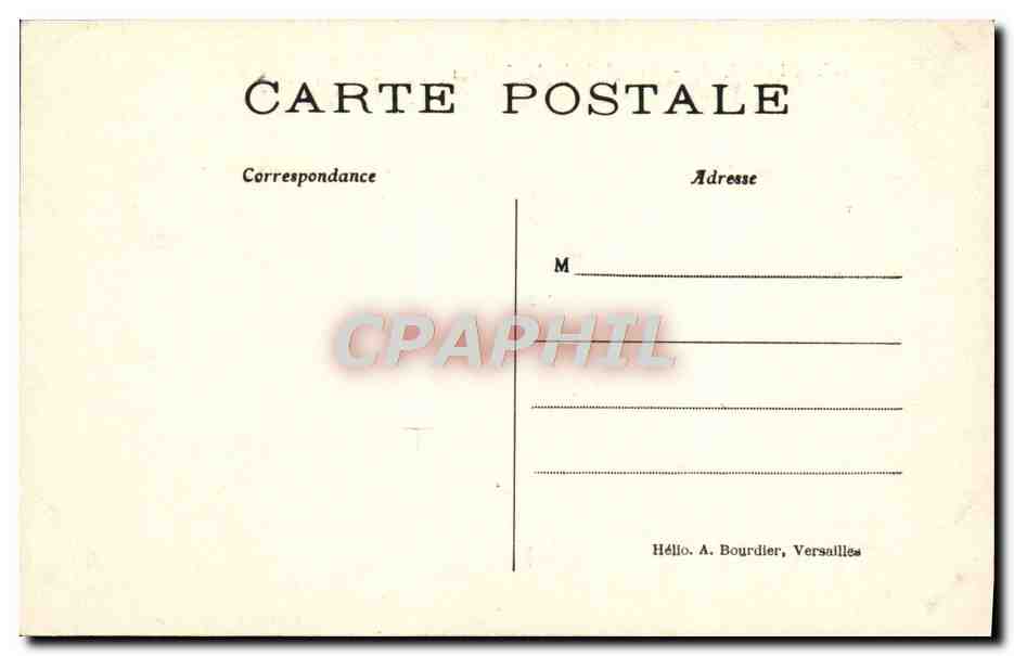 CPA Vue generale du Chateau de Chantilly  — Verso