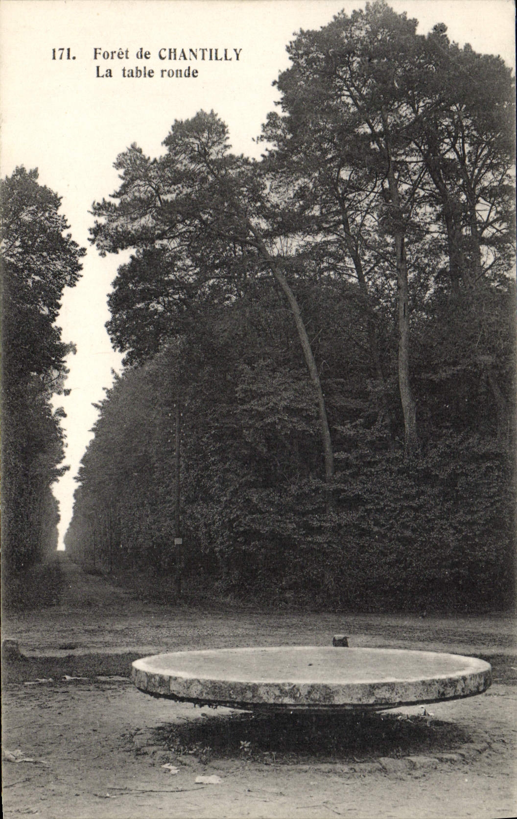 Forêt de Chantilly — La table ronde — Héliotypie Bourdier et Faucheux, Versailles, n°171