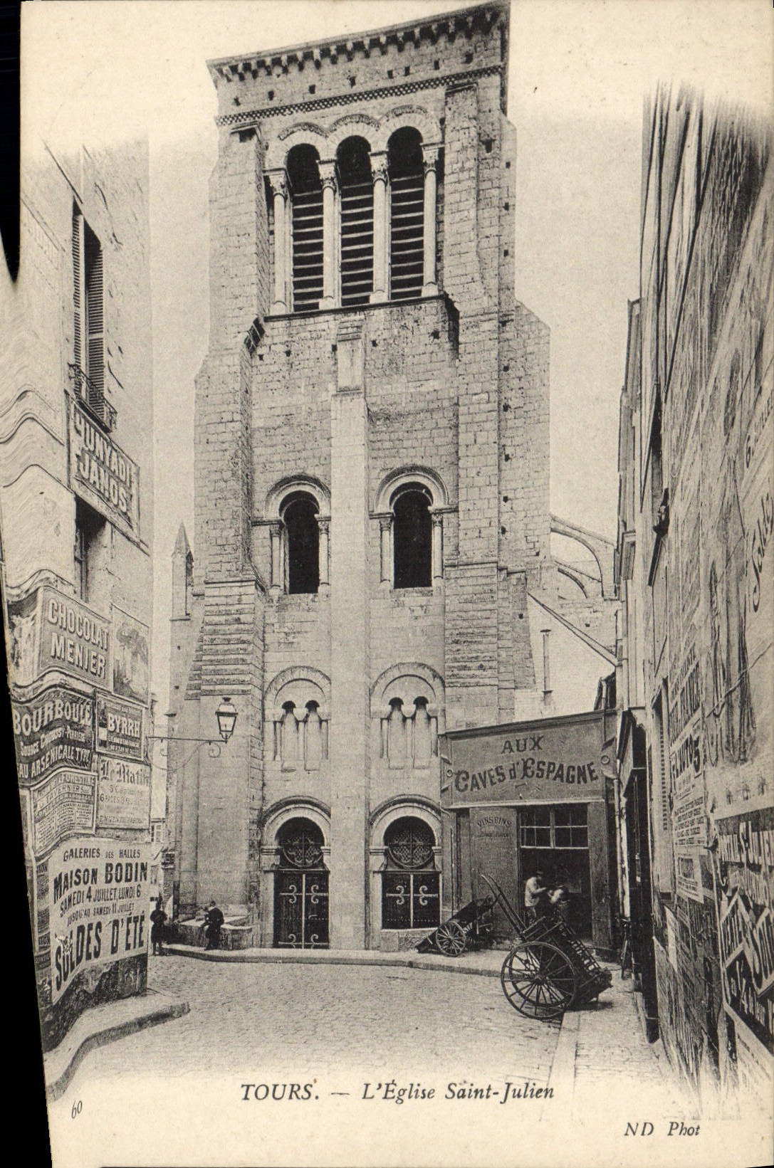 CPA Tours Eglise Saint Julien