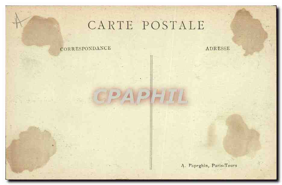 CPA Tours Hotel de ville — Rückseite