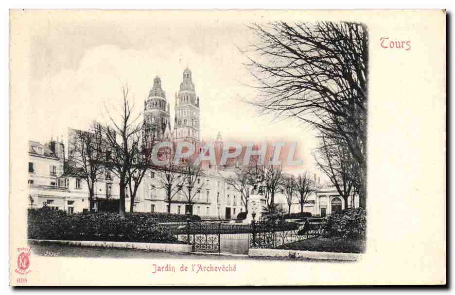 CPA Tours Jardin de l'archeveche