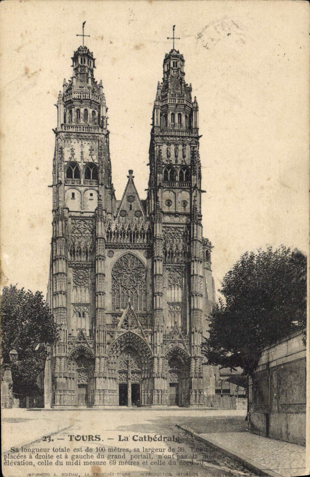 CPA Tours la cathedrale