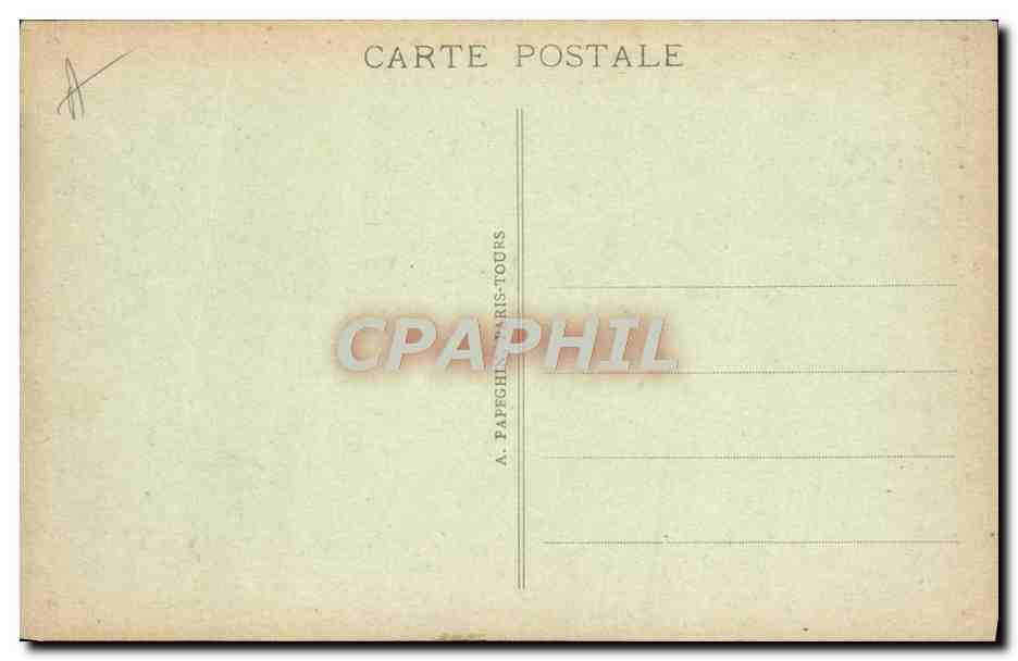CPA Tours Cloitre de la Psalette Monument de l'anceinne bibliotheque du chapitre — Rückseite