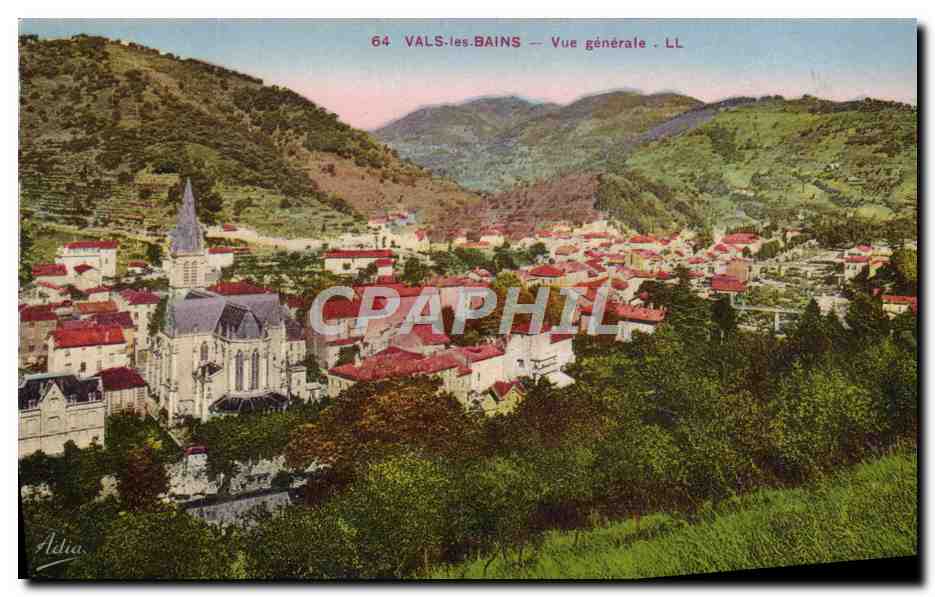 CPA Vals les Bains Vue generale