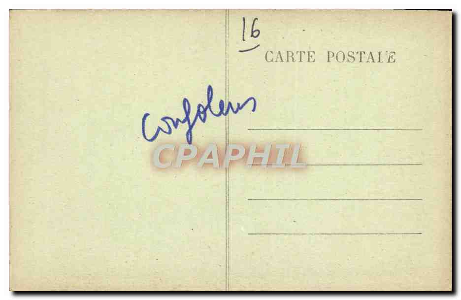 CPA Confolens Interieur de la chapelle de l'hospice — Rückseite