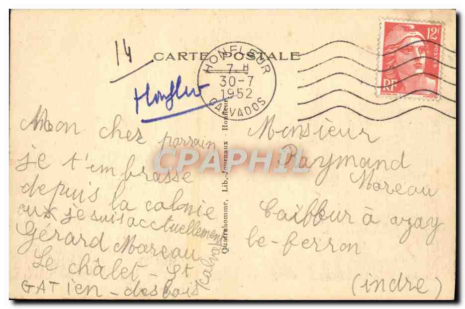Honfleur — Le Musée Normand du Vieux Honfleur — Éditeur non identifié — Achterkant