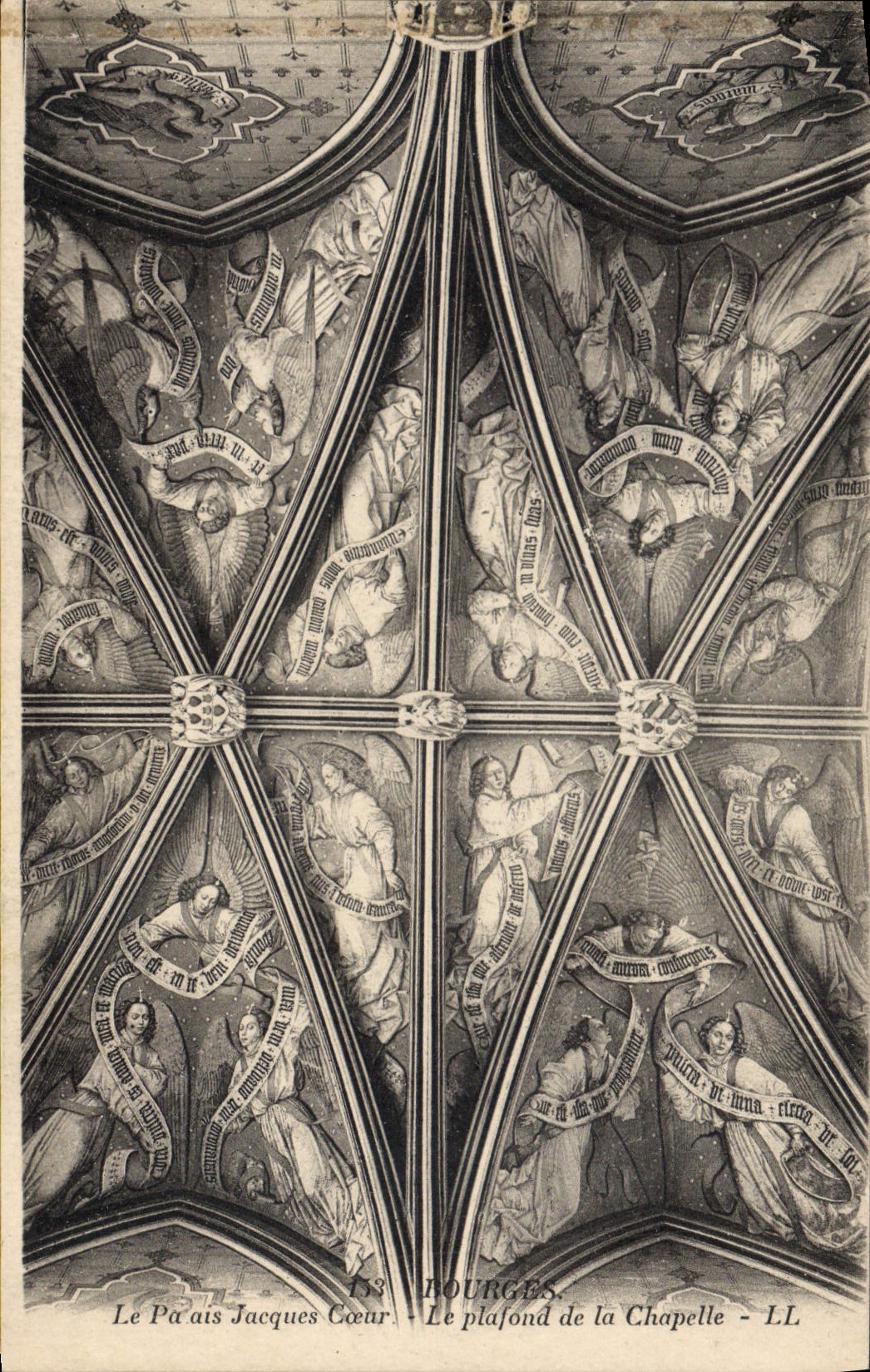 CPA Bourges Le palais de Jacques Coeur le plafond de la chapelle