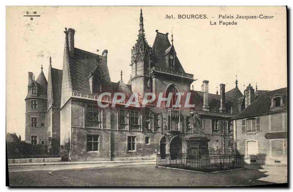 CPA Bourges Palais Jacques Coeur La facade 