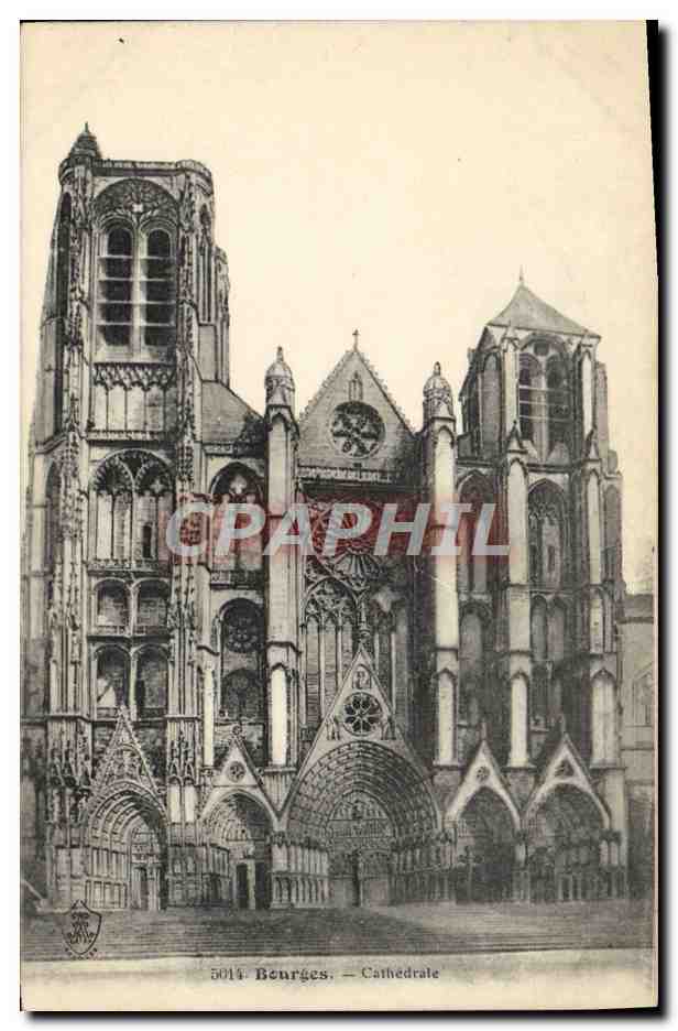 CPA Bourges Cathedrale
