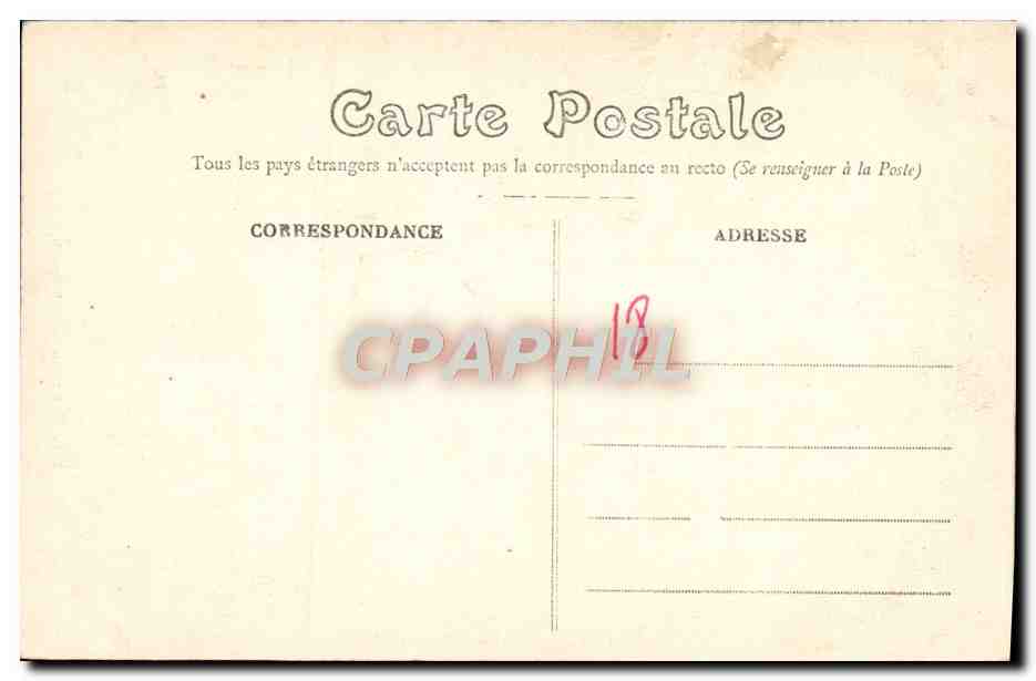 CPA Bourges Cathedrale — Rückseite