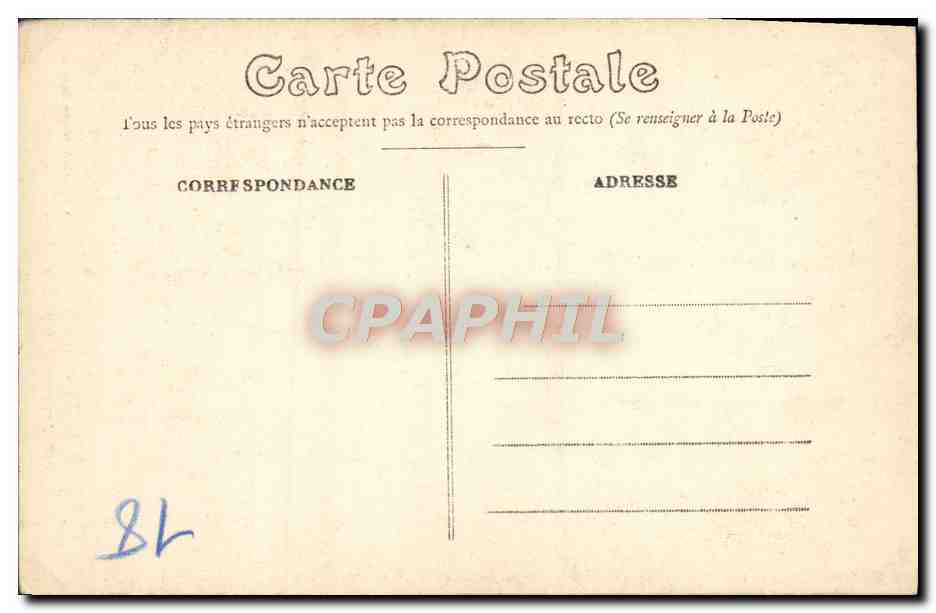 CPA Bourges Cathedrale Porte du Nord — Rückseite