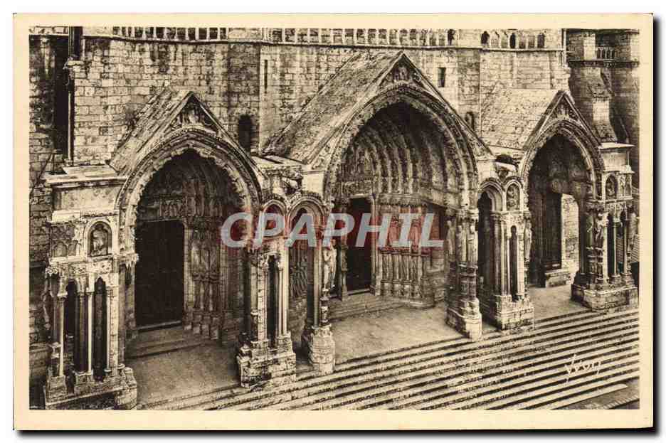 CPA Cathedrale de Chartres Portail Nord