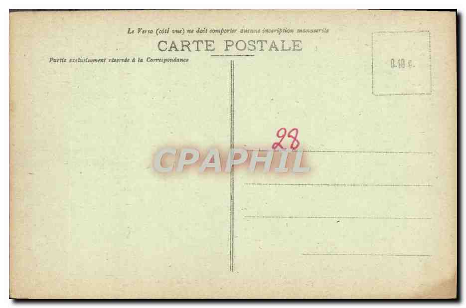 CPA Cathedrale de Chartres Portail Roayl — Verso