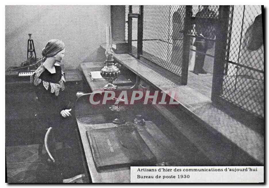 CPM PTT Evenements Artisans d'hier des communications d'aujourd'hui Bureau de poste 1930