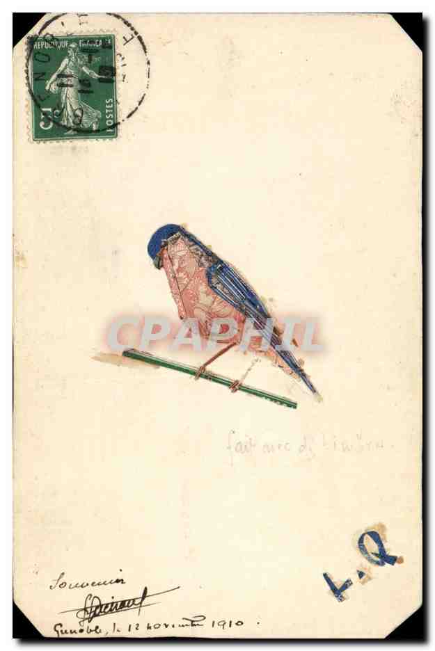 CPA Timbres Oiseau