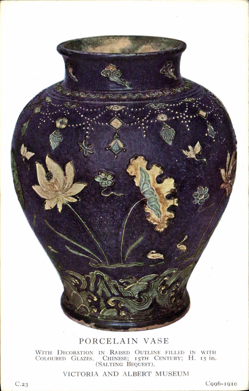 Vase en porcelaine chinois — 15e siècle — Victoria and Albert Museum — C.23