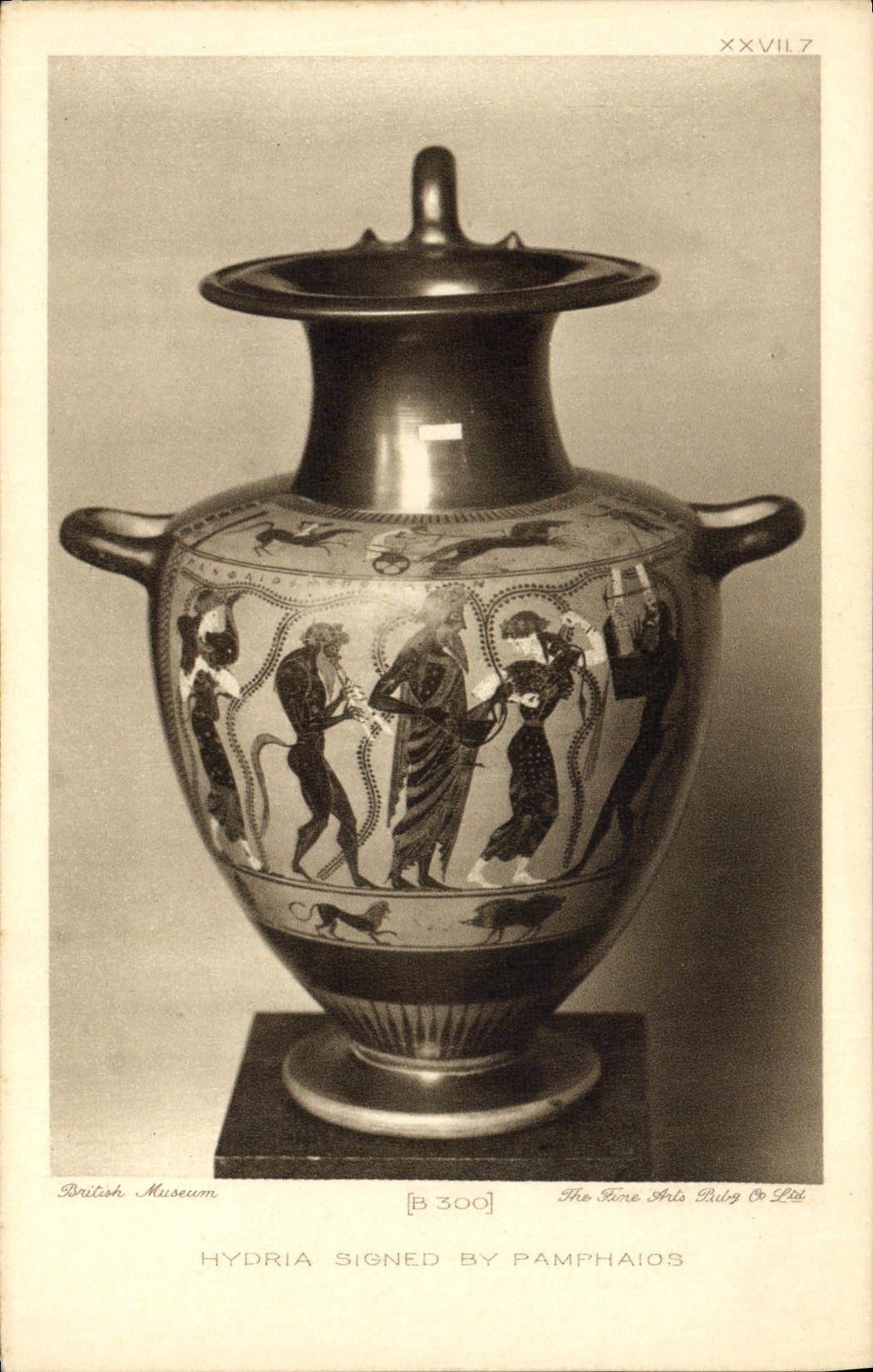 Hydria signée par Pamphaios — British Museum — The Bone Arts Publishing Co Ltd, n° XXVII.7