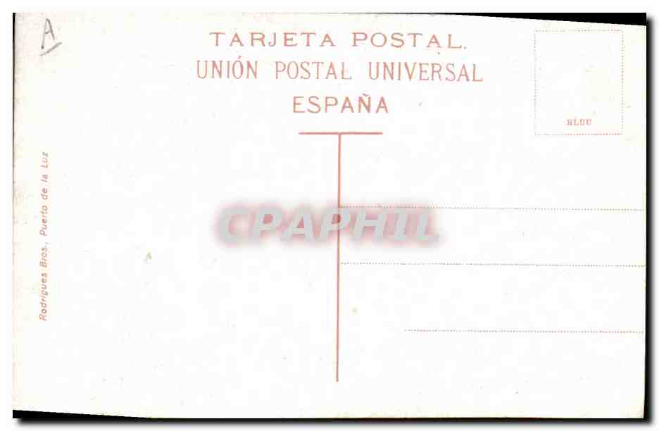 CPA Faience Faincerie Altaya Gran Canaria — Verso