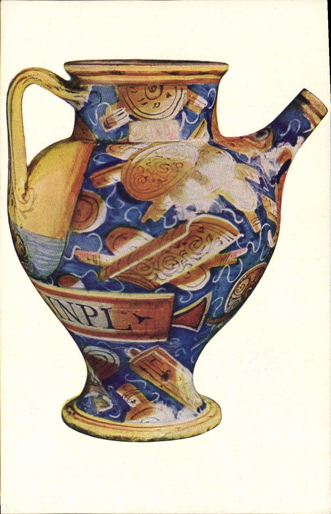 Pharmacy Vase in Italian Faience from Castel-Durante, 16th Century — Dijon Museum, No. 5773