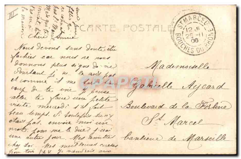 CPA Photographie Enfant Ange — Verso