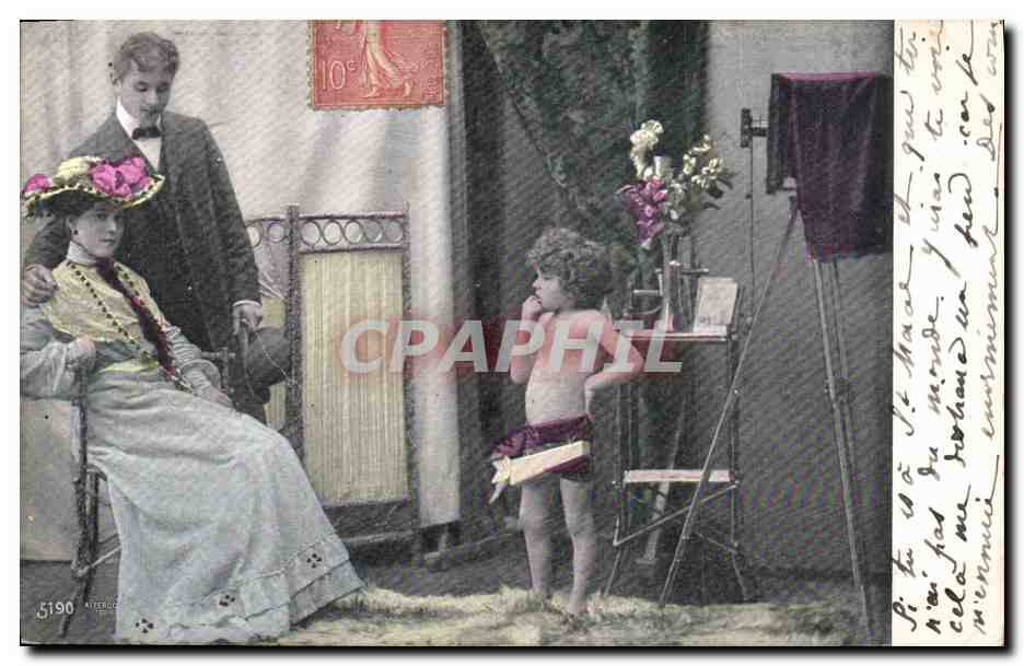 CPA Photographie Enfant Ange