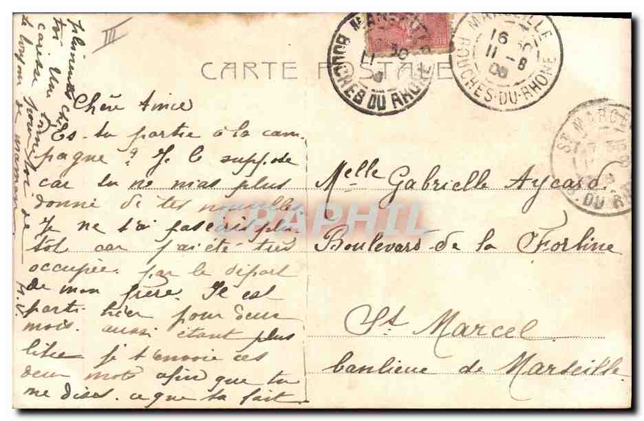 CPA Photographie Enfant Ange — Verso