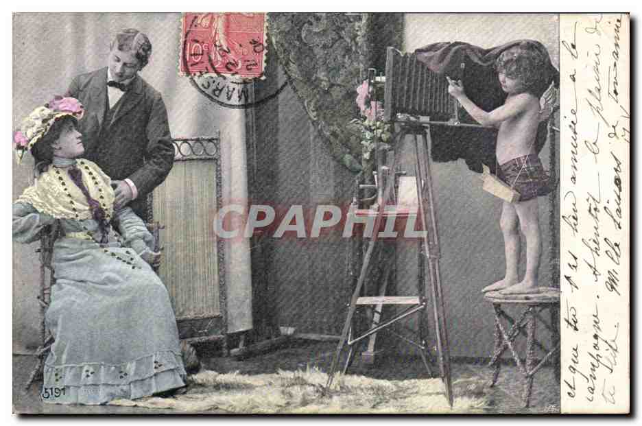 CPA Photographie Enfant Ange