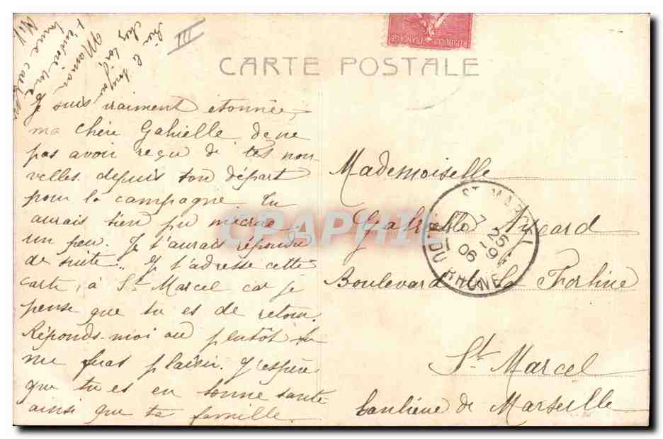 CPA Photographie Enfant Ange — Rückseite