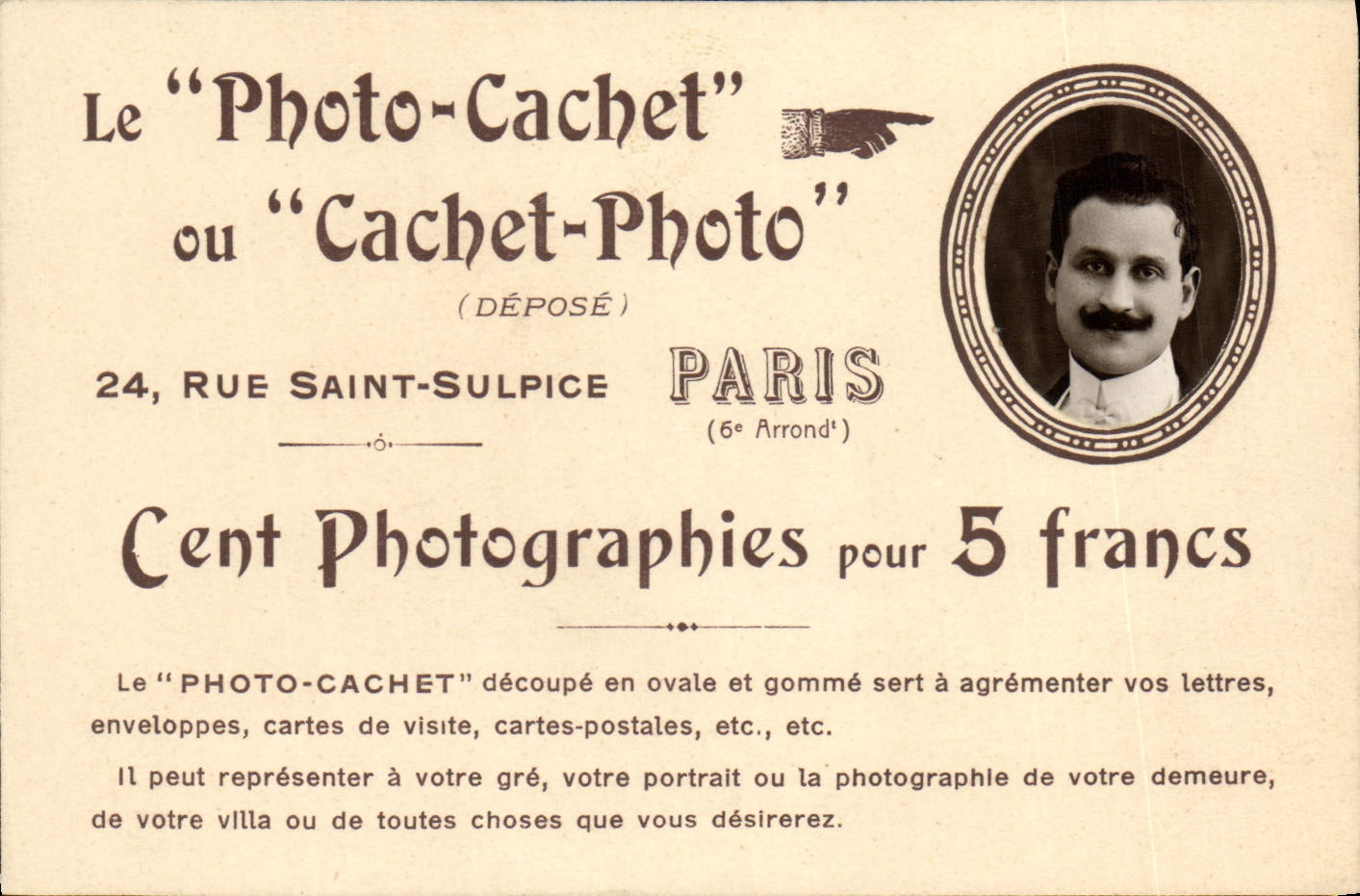 Carte de visite Photographie Rue Saint Sulpice Paris