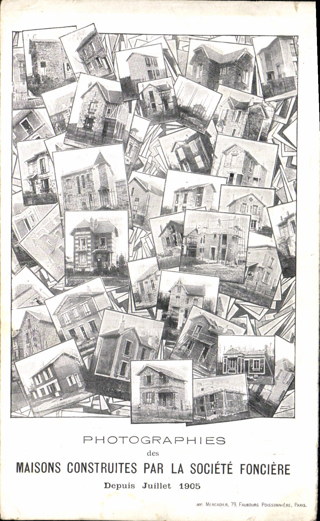 CPA Photographie Maisons construites par la Societe Fonciere