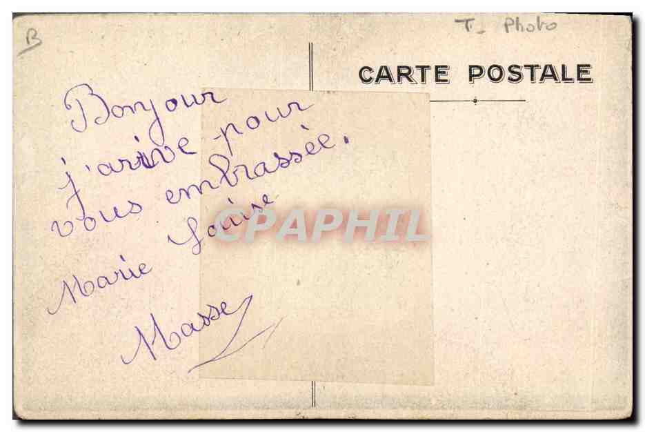 CPA Photographie Enfant Gage d'amitie — Rückseite