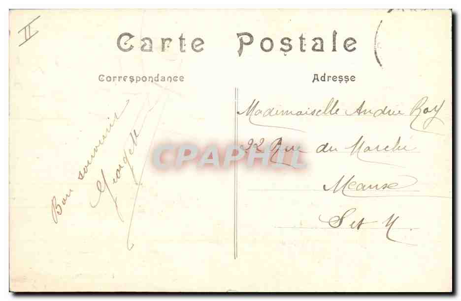 Le Tréport (S.-Inf.) — Bateau de pêche rentrant au port — L. Hirondelle, Paris, n° 58 — Verso