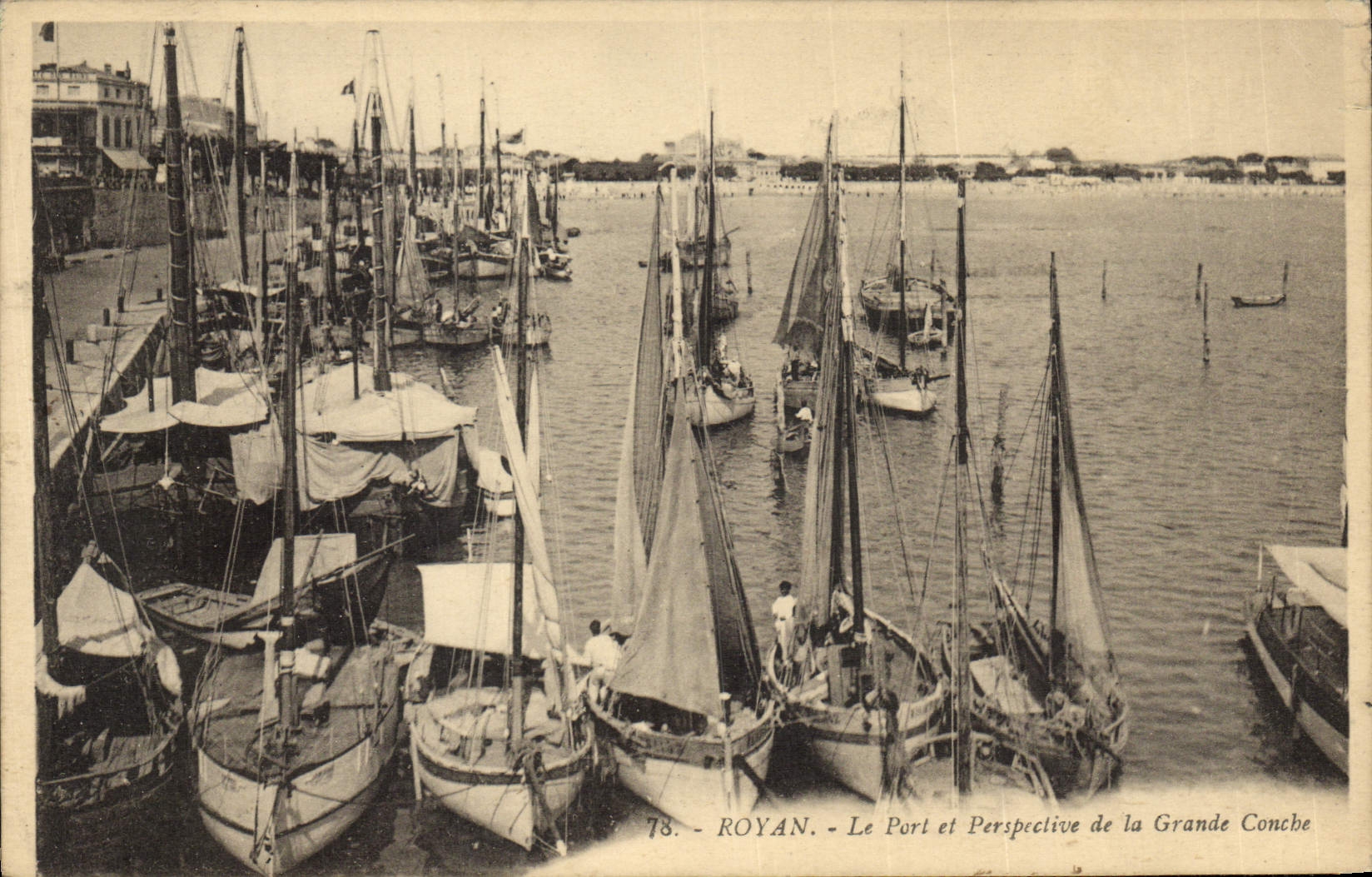 Royan - Le Port et Perspective de la Grande Conche — G. Artaud, Avenue de Clos, n°78