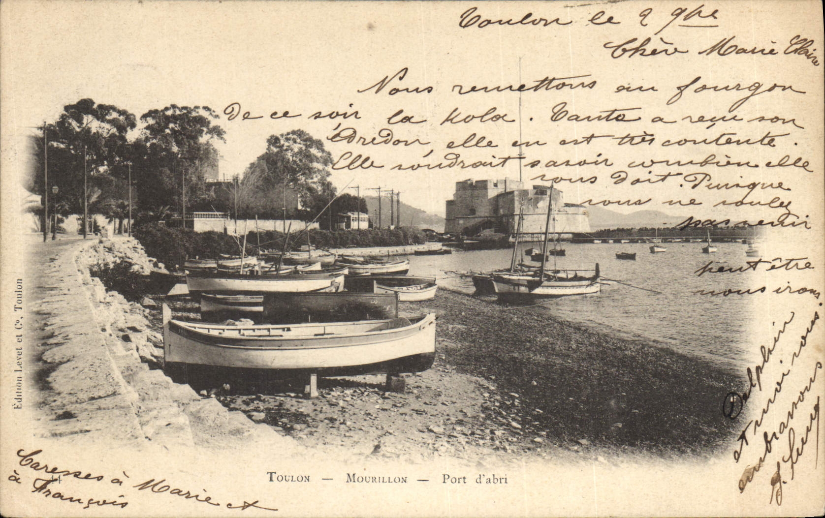 Toulon — Mourillon — Port d'abri — Édition Levet et Cie Toulon