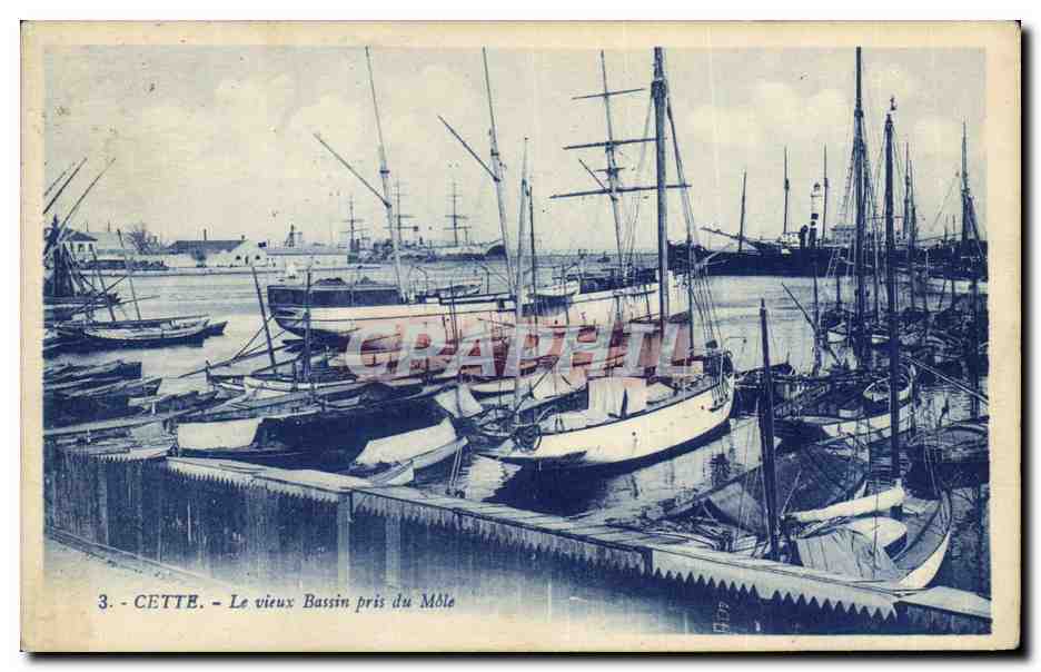 CETTE - Le vieux Bassin pris du Môle — G. Arannd, Nantes