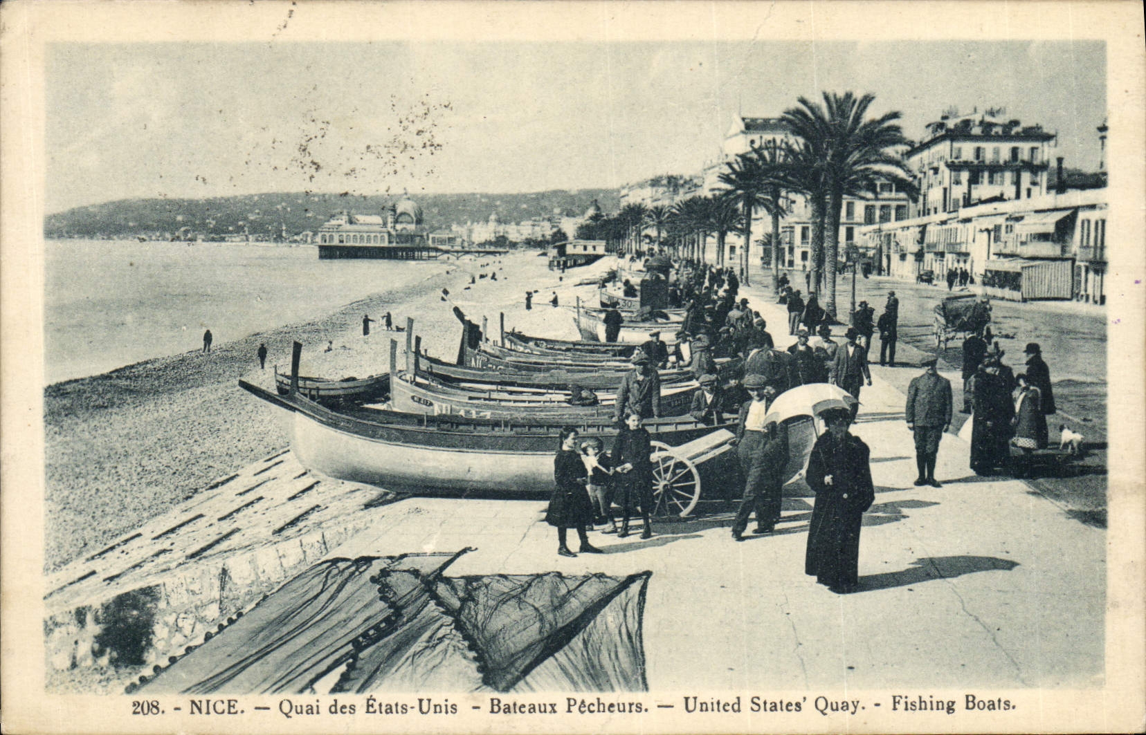 Nice - Quai des États-Unis - Bateaux Pêcheurs — United States' Quay - Fishing Boats.