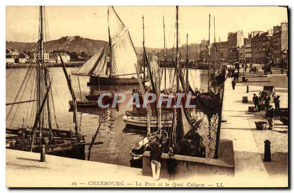 Cherbourg — Le Port et le Quai Caligny — LL — n°29